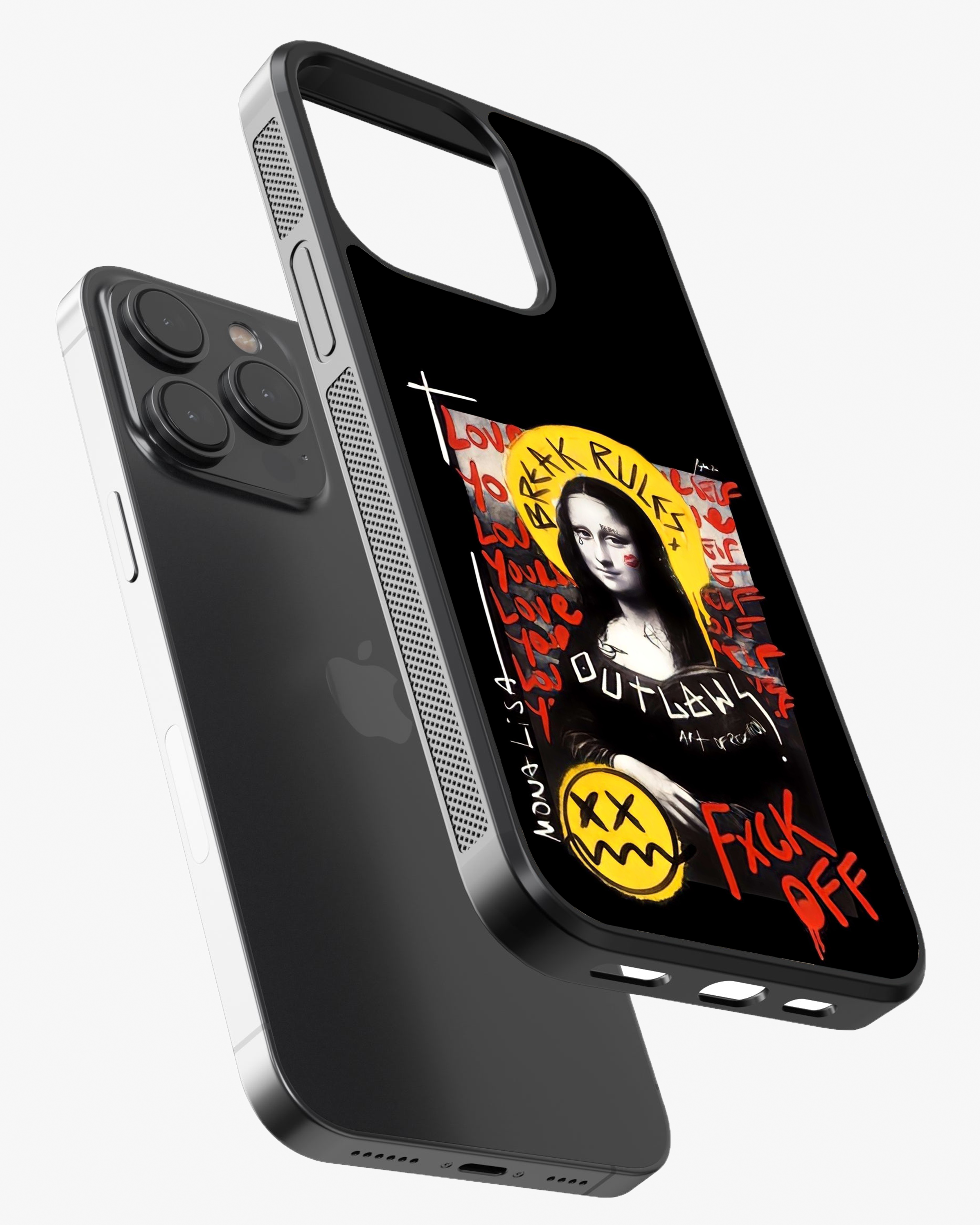 Mona Lisa Gone Rogue – Break Rules Edition Phone Cover Glass Case