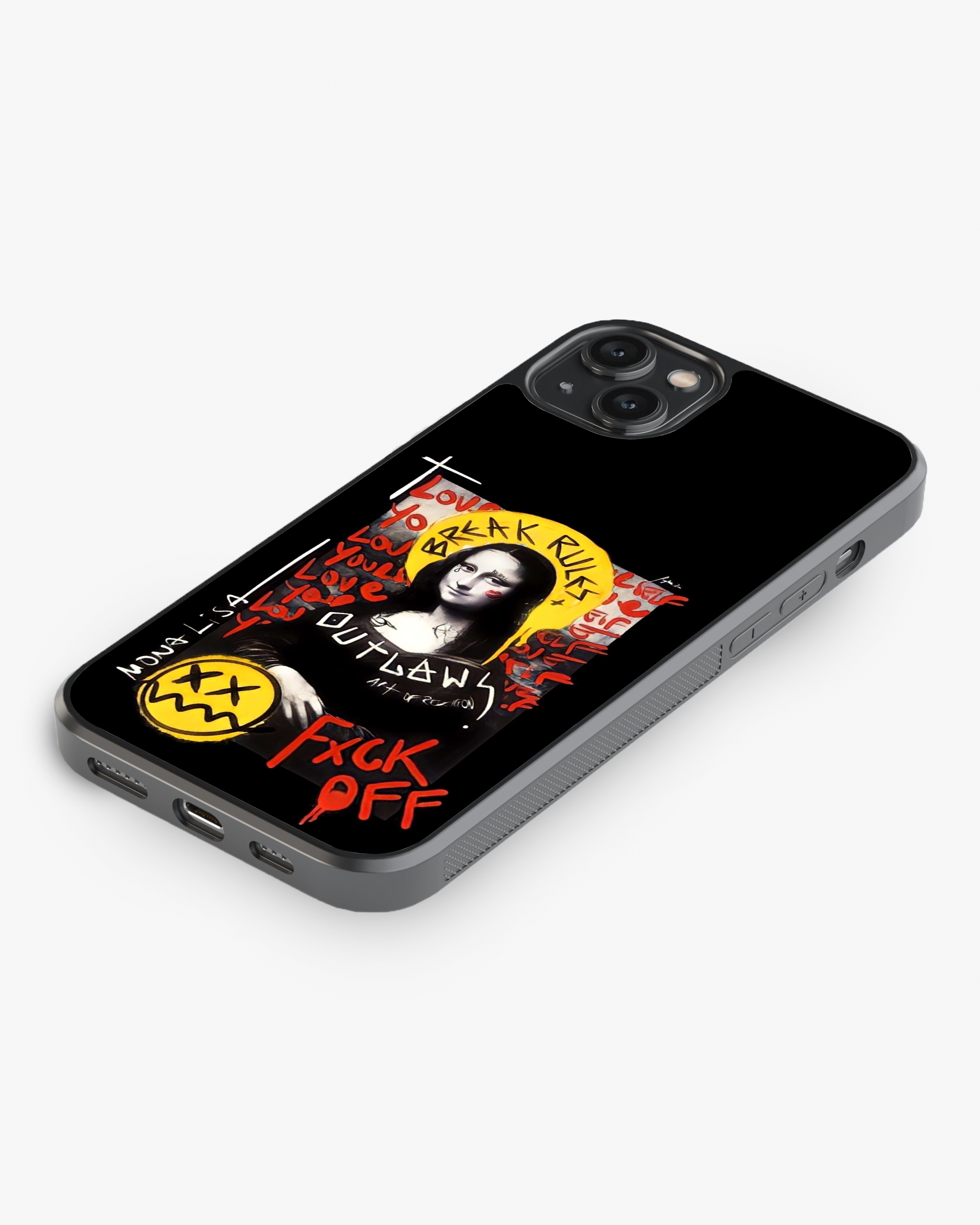 Mona Lisa Gone Rogue – Break Rules Edition Phone Cover Glass Case