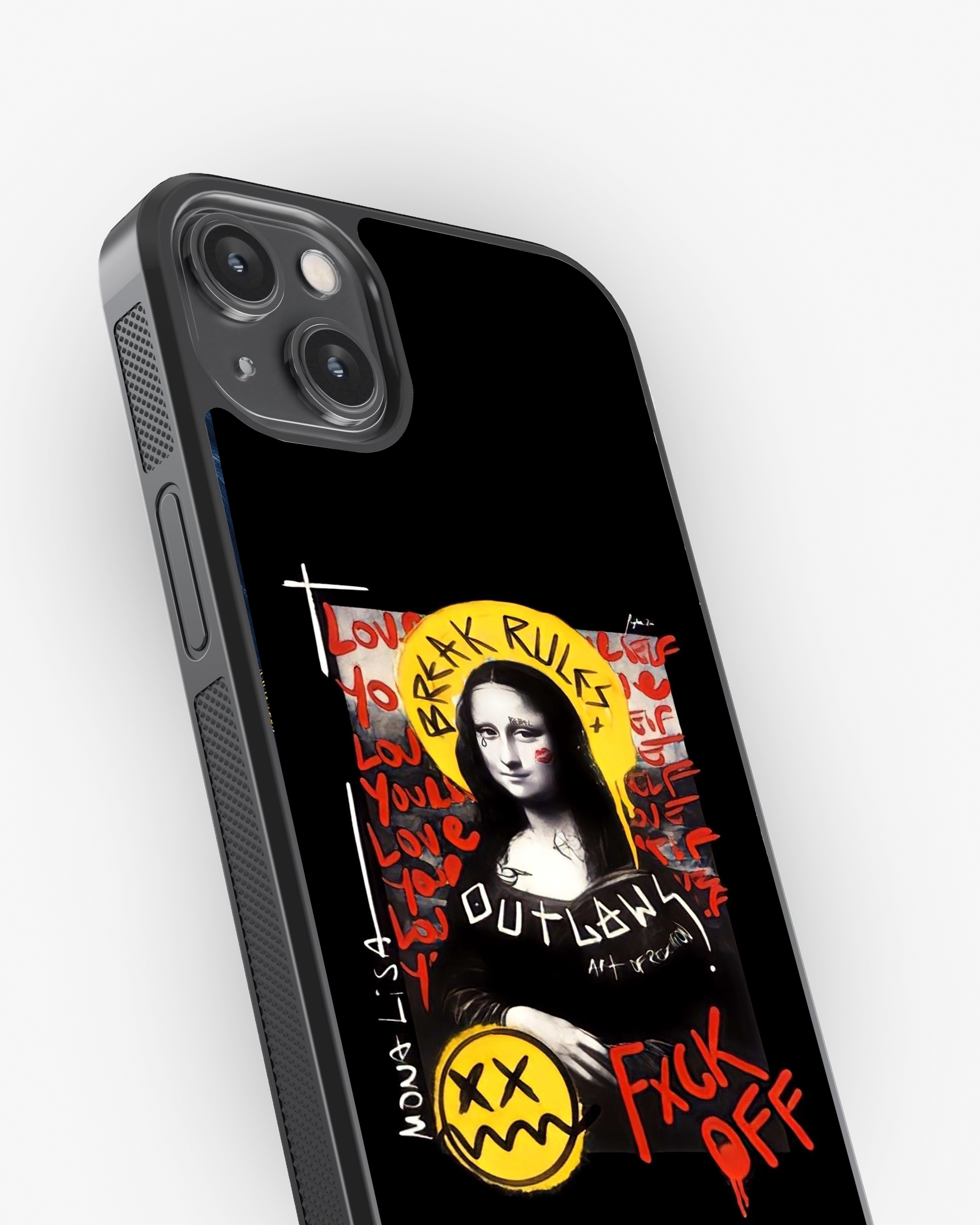 Mona Lisa Gone Rogue – Break Rules Edition Phone Cover Glass Case