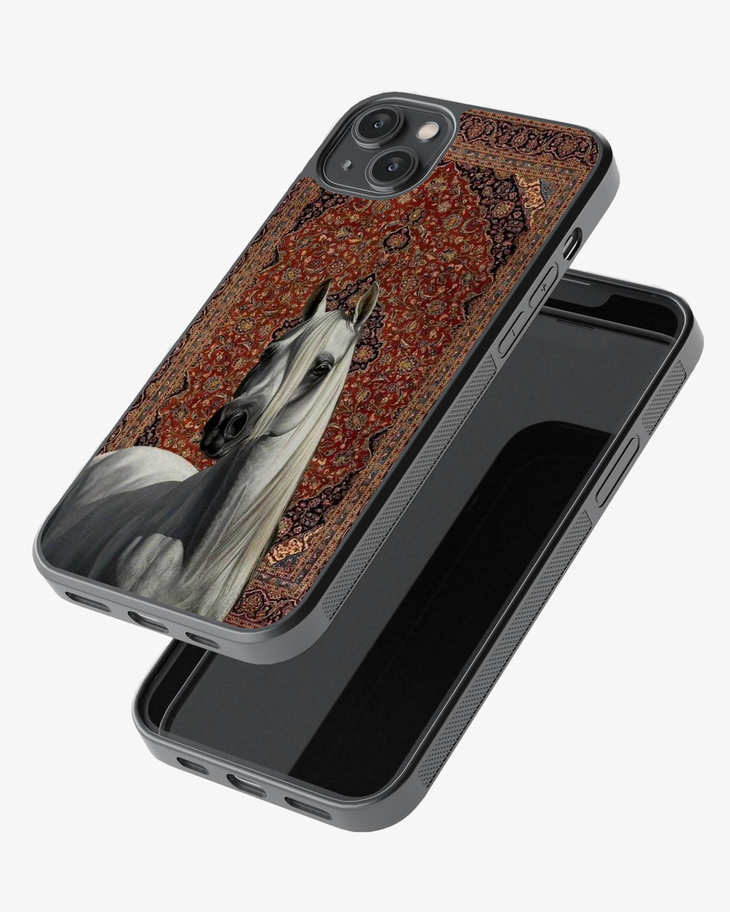 Royal Stallion – Vintage Persian Art Premium Phone Cover Glass Case