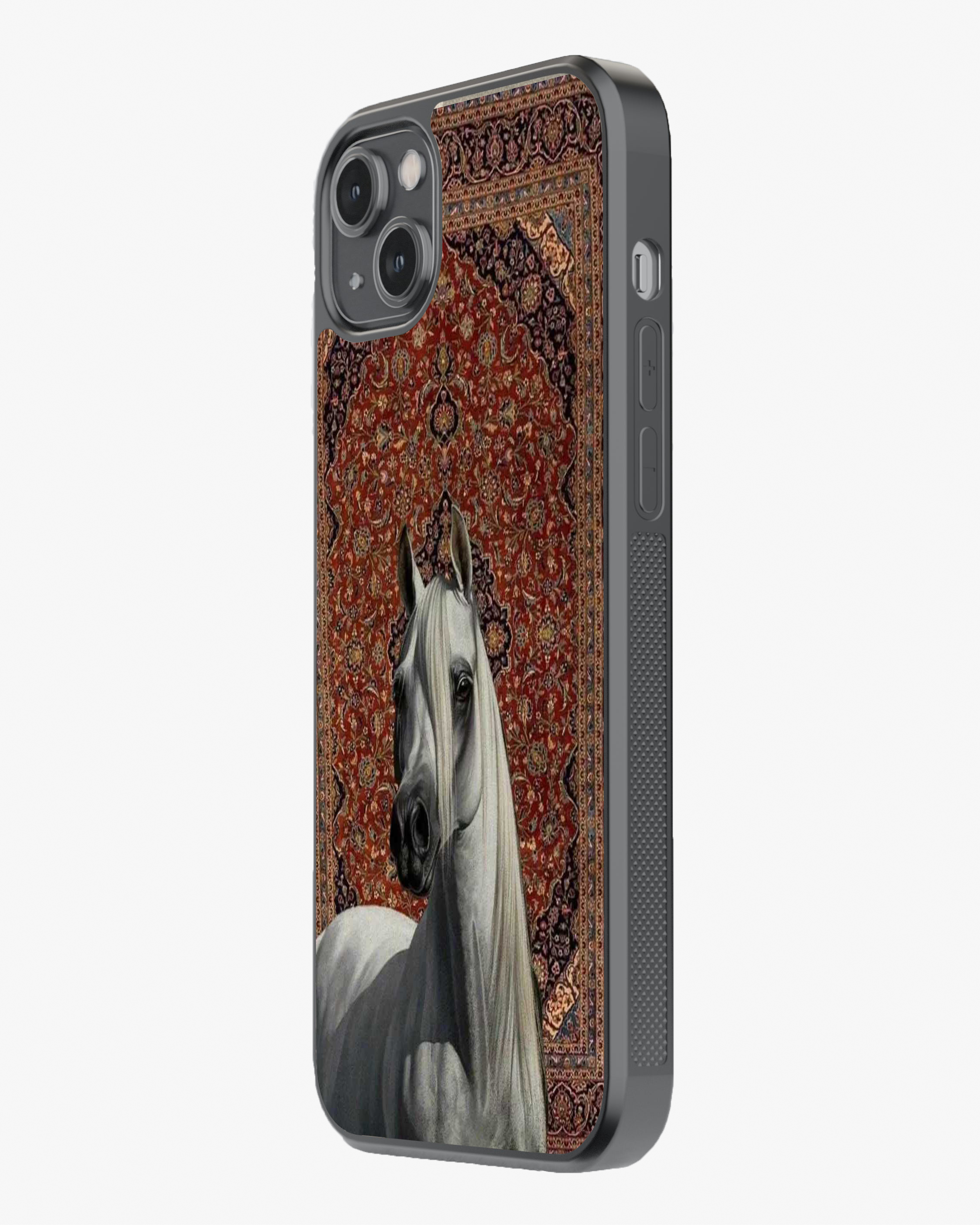 Royal Stallion – Vintage Persian Art Premium Phone Cover Glass Case