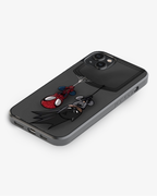 Pocket Heroes – Spider-Man & Batman Hanging Design Premium Phone Cover Glass Case