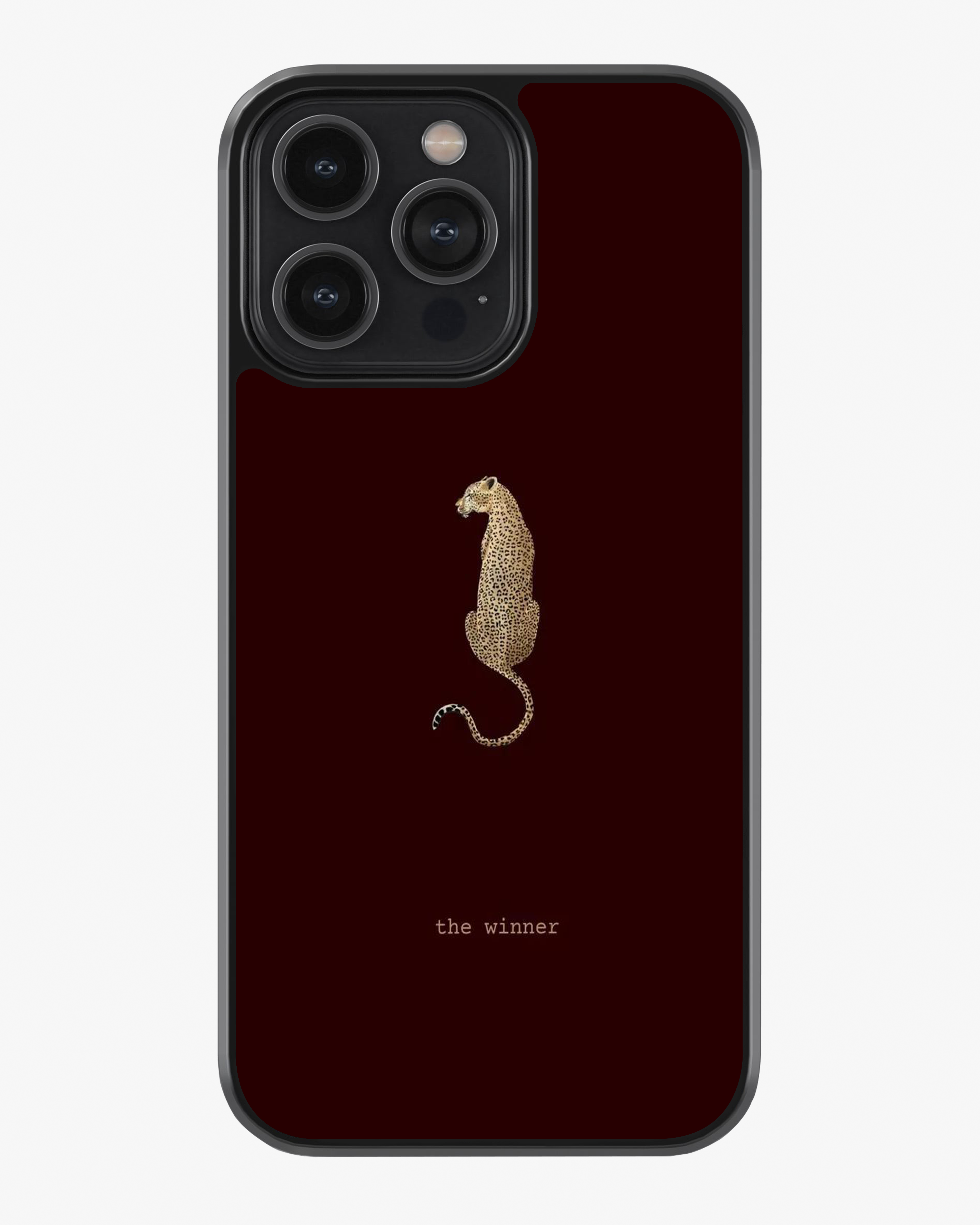The Winner – Minimal Leopard Luxury Phone Cover Glass Case