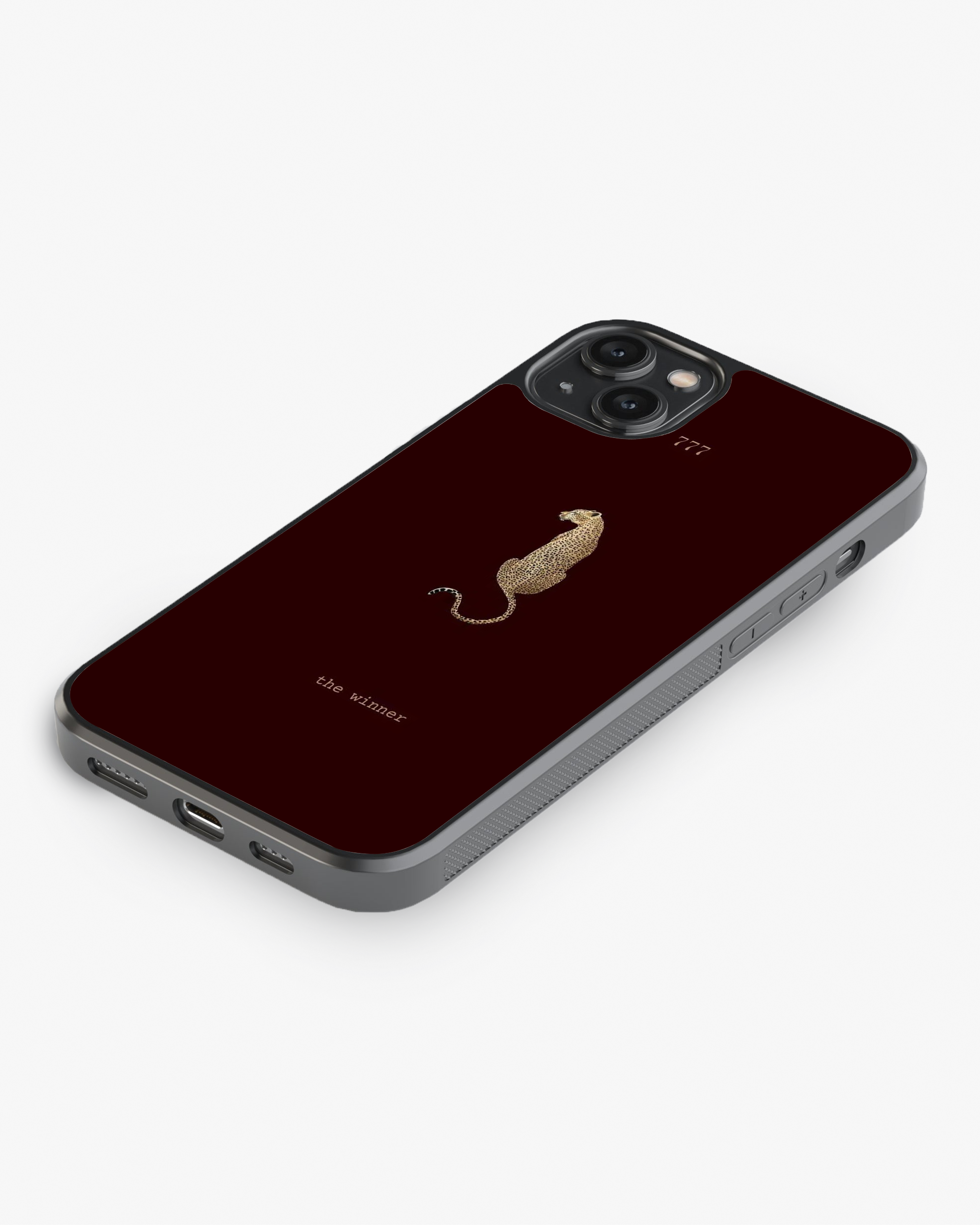 The Winner – Minimal Leopard Luxury Phone Cover Glass Case