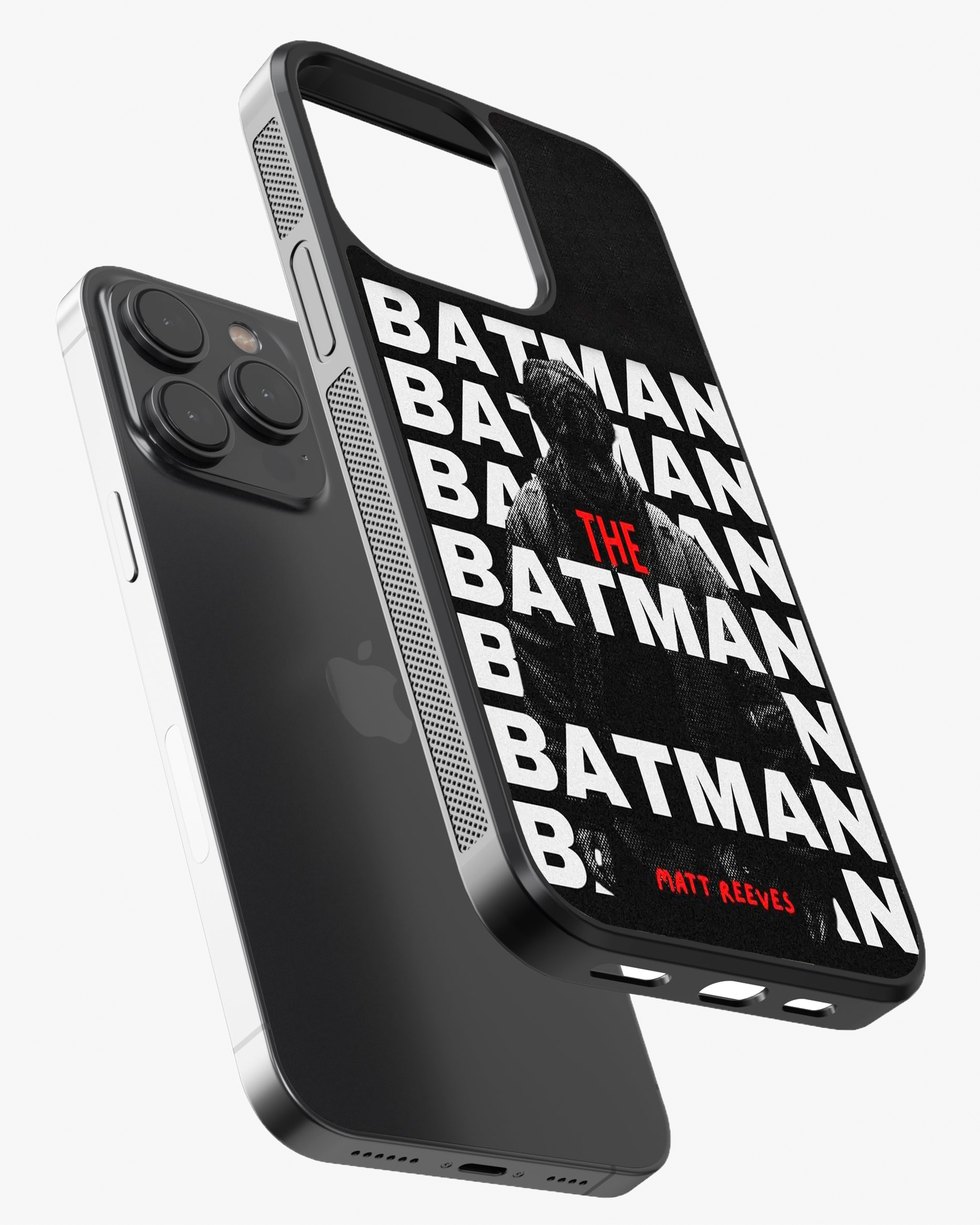 The Batman Typography Edition Phone Cover Glass Case