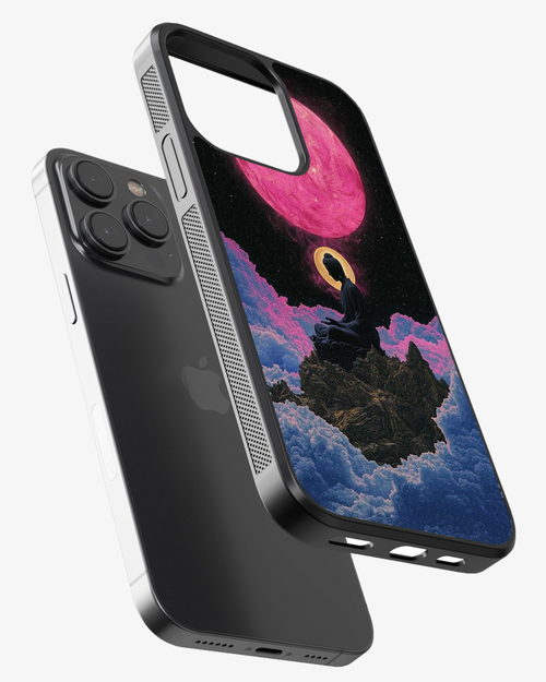Cosmic Buddha Meditation Phone Cover Glass Case