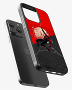 Red & Black Web Swing Hero Phone Cover Glass Case