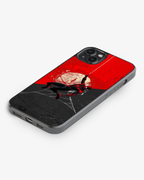 Red & Black Web Swing Hero Phone Cover Glass Case
