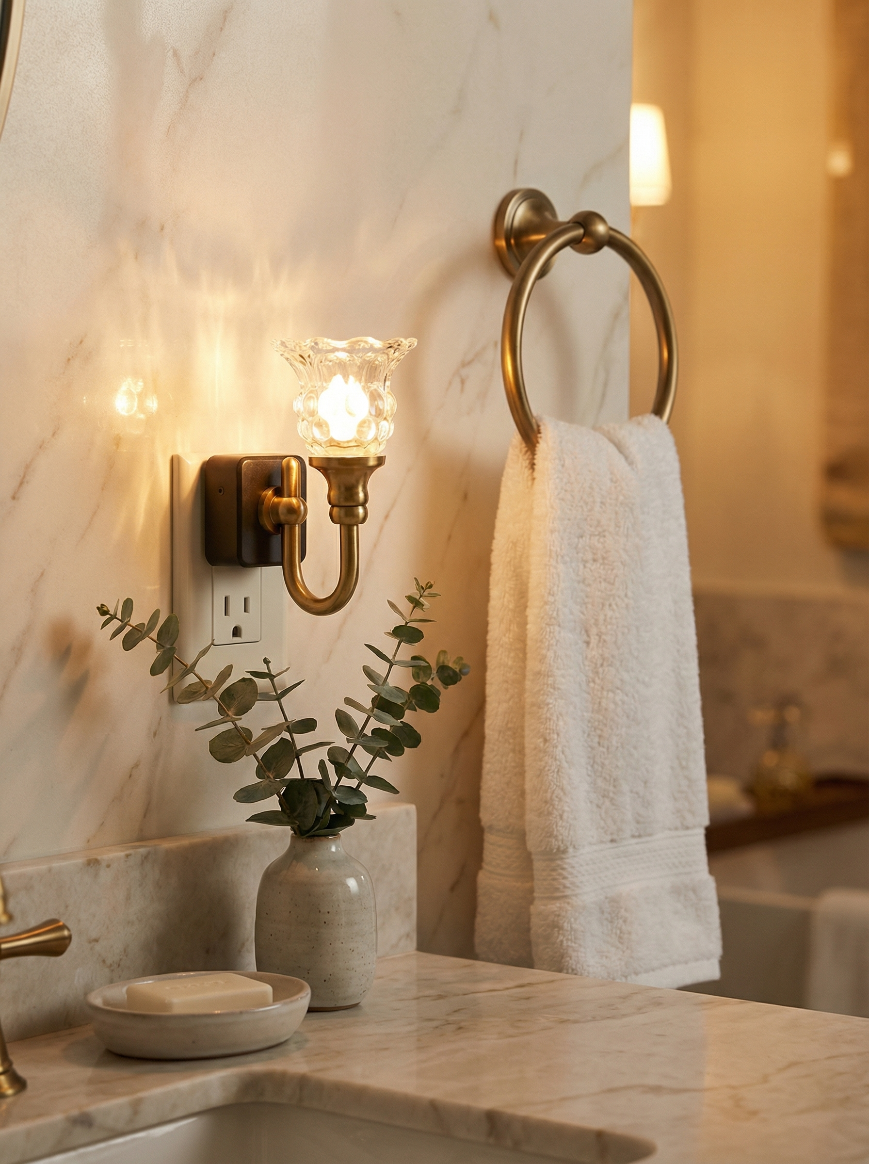 LumeArc™ Vintage Glass Light (Pack of 2)