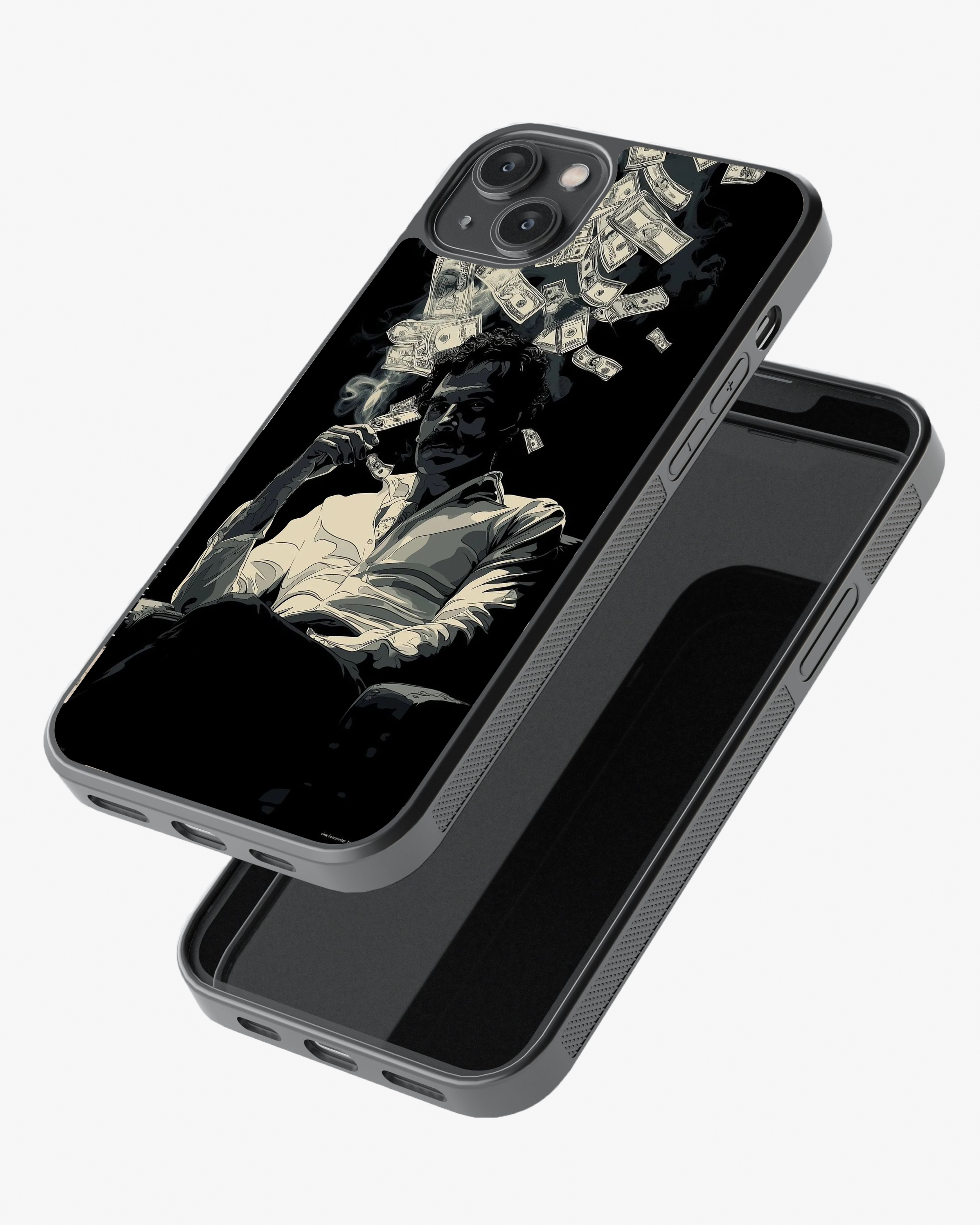 Midnight Money Power Phone Cover Glass Case