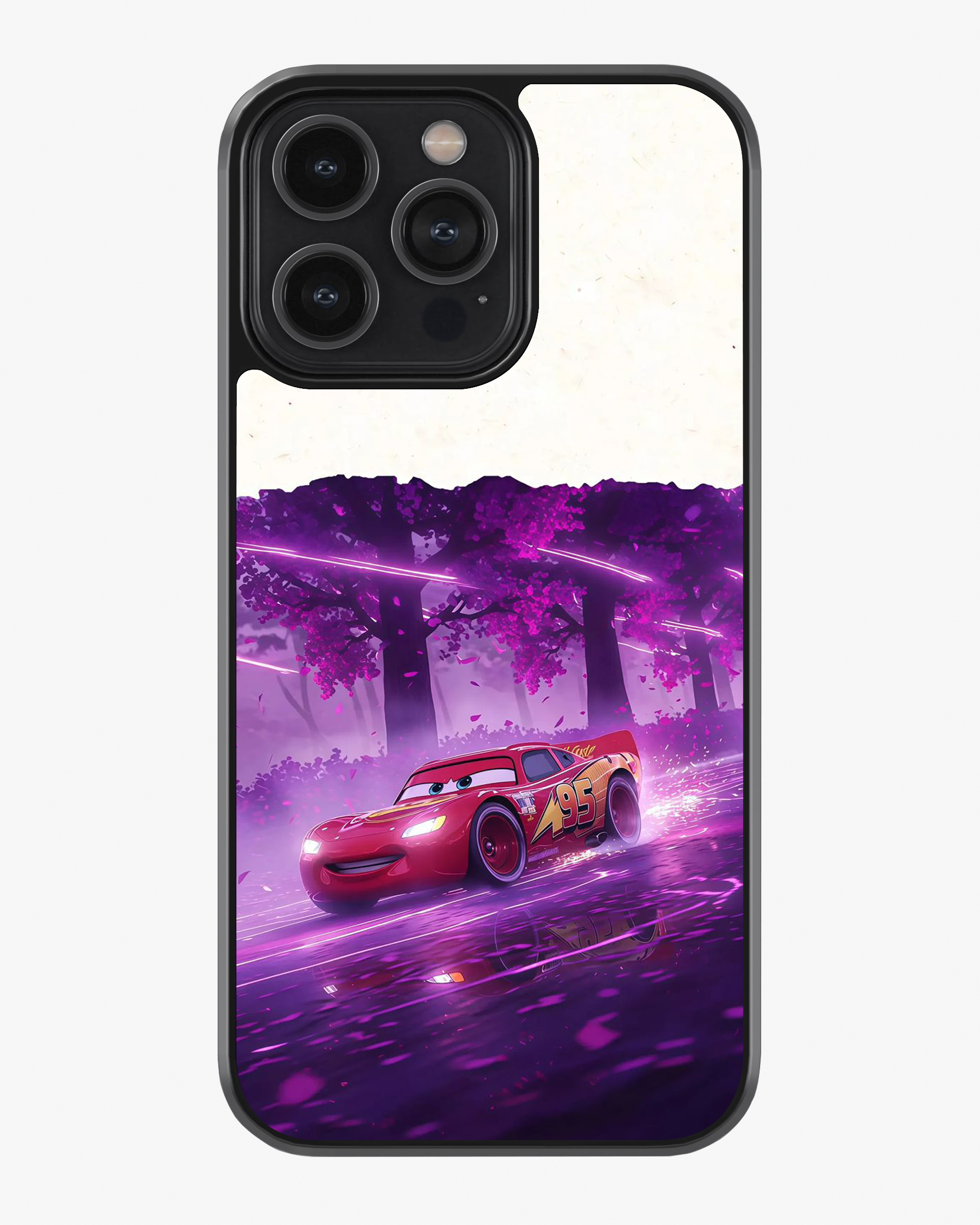 Cars 95 Aesthetic Purple Theme Phone Cover Glass Case