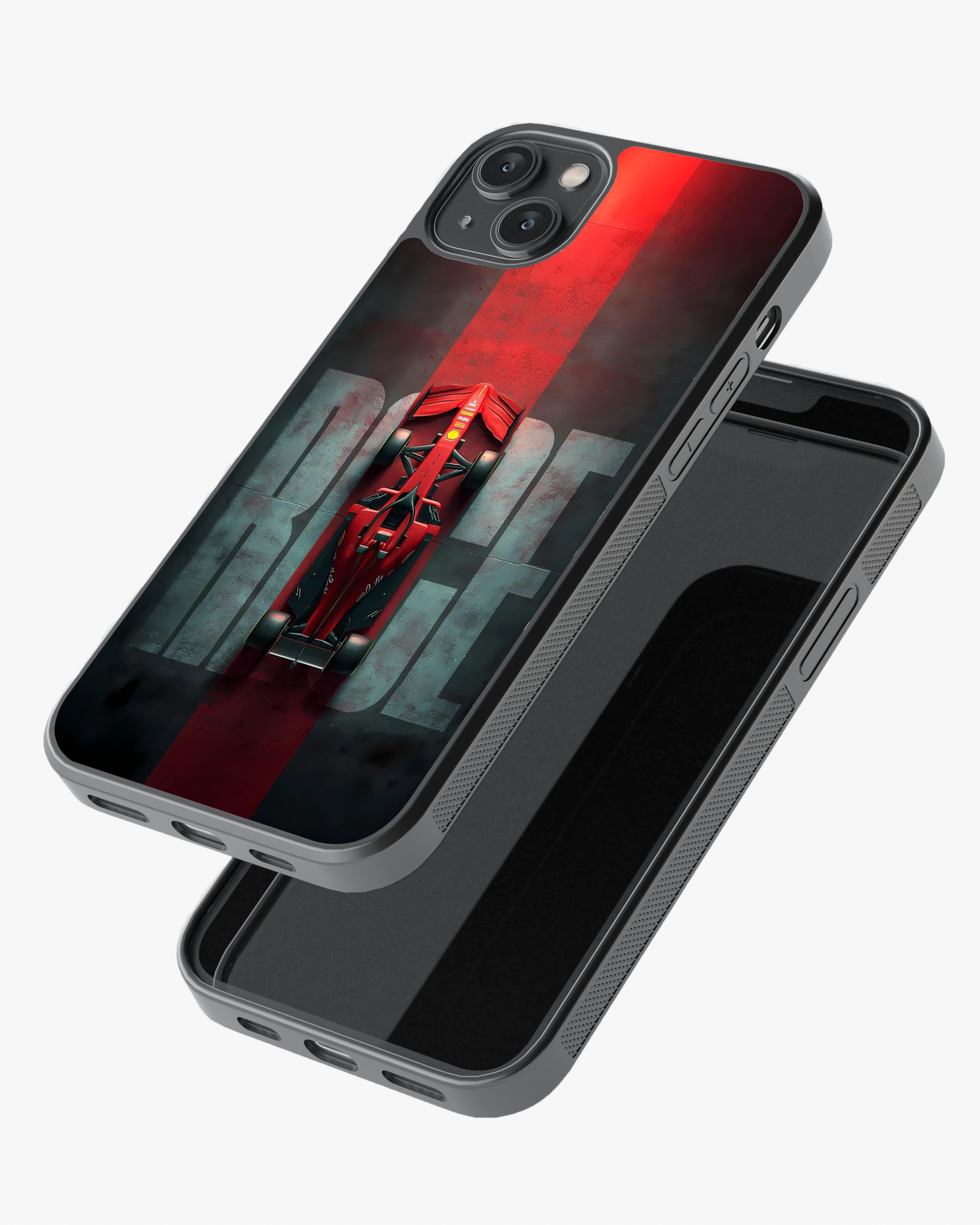 Red Formula Racing Car Premium Phone Cover Glass Case