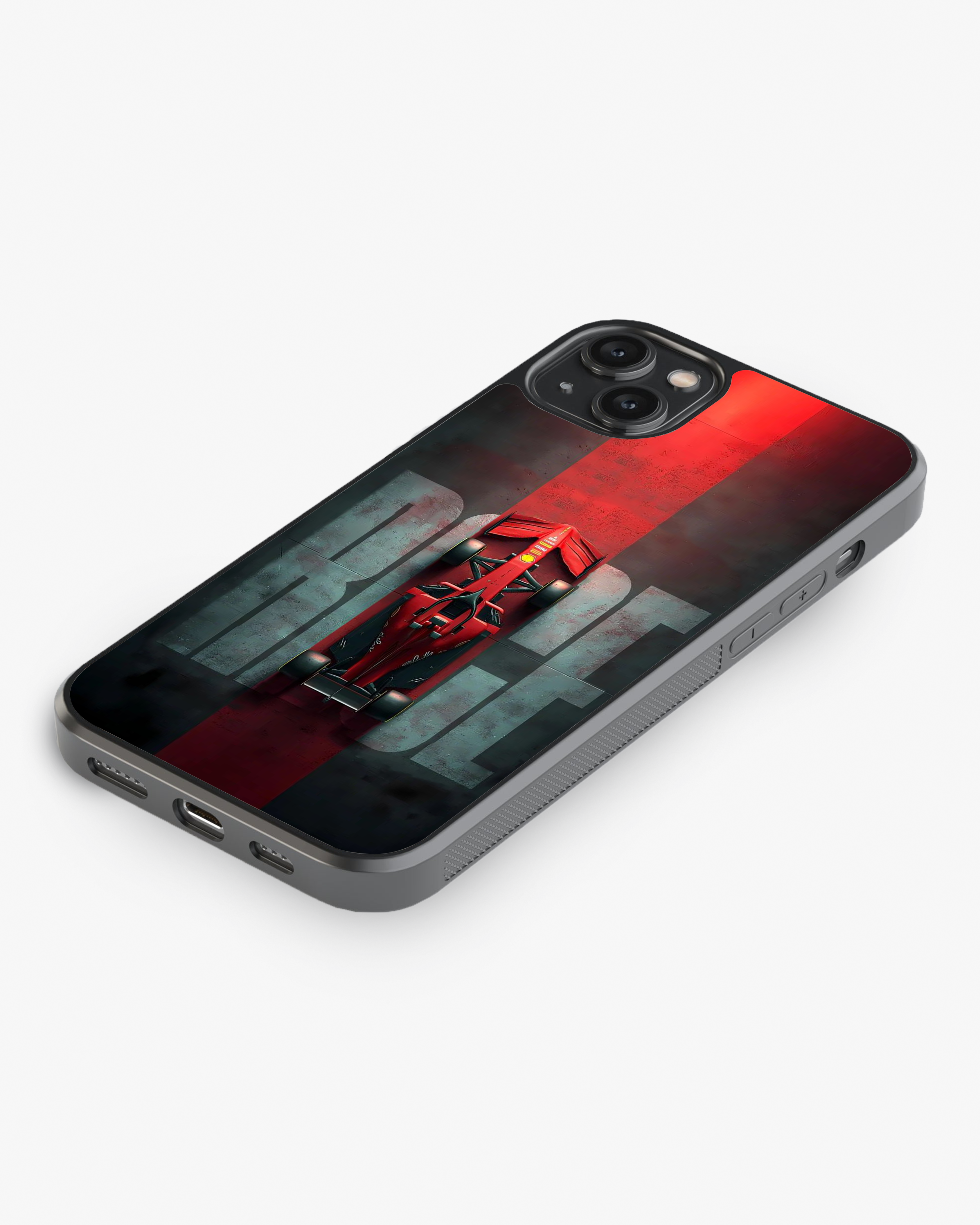 Red Formula Racing Car Premium Phone Cover Glass Case