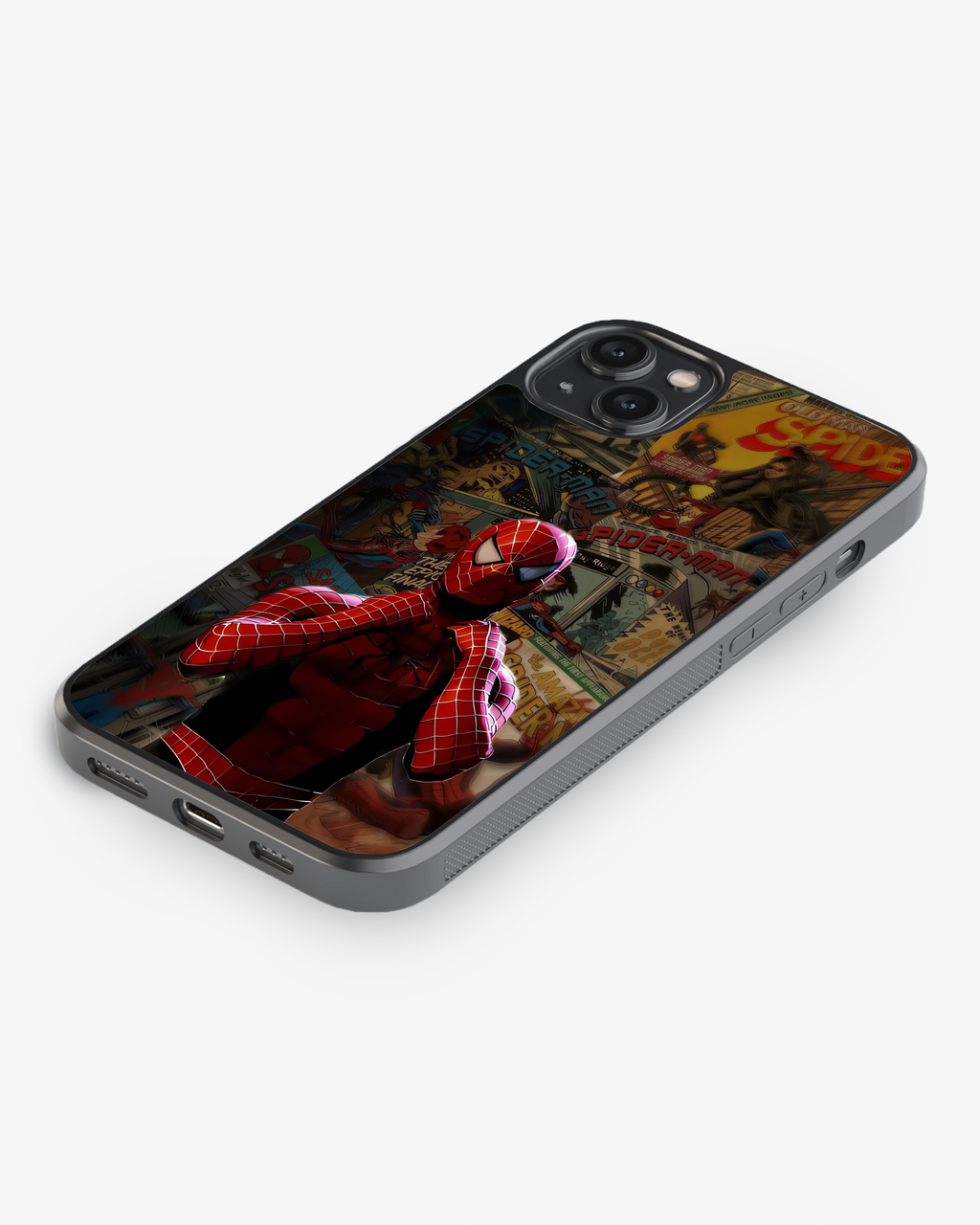Red Web Hero Comic Phone Cover Glass Case