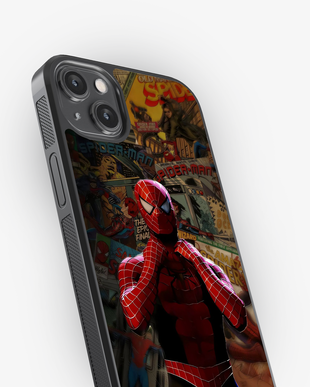 Red Web Hero Comic Phone Cover Glass Case