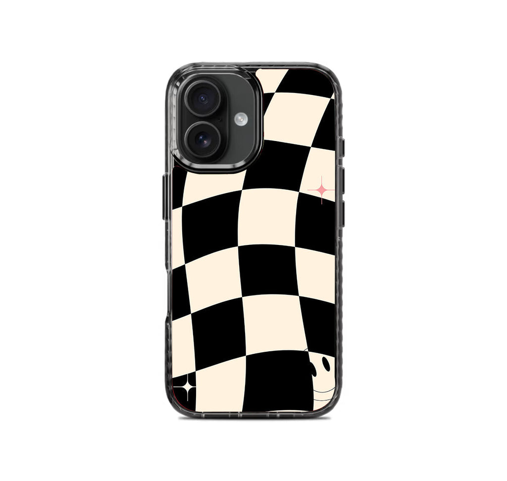 Black Checkers Pattern Stride 2.0 Phone Case Cover