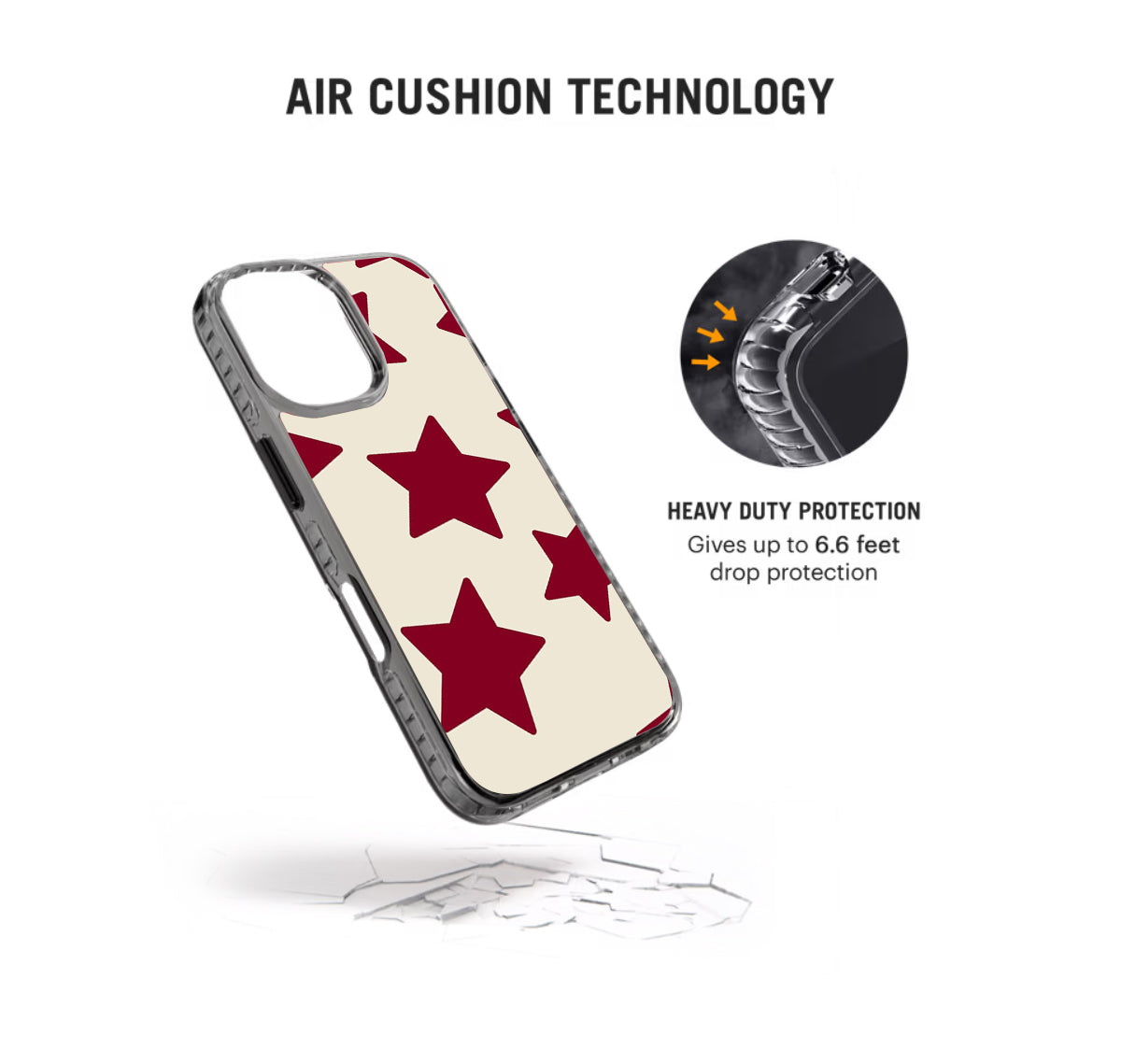 Red Stars Pattern Stride 2.0 Phone Case Cover