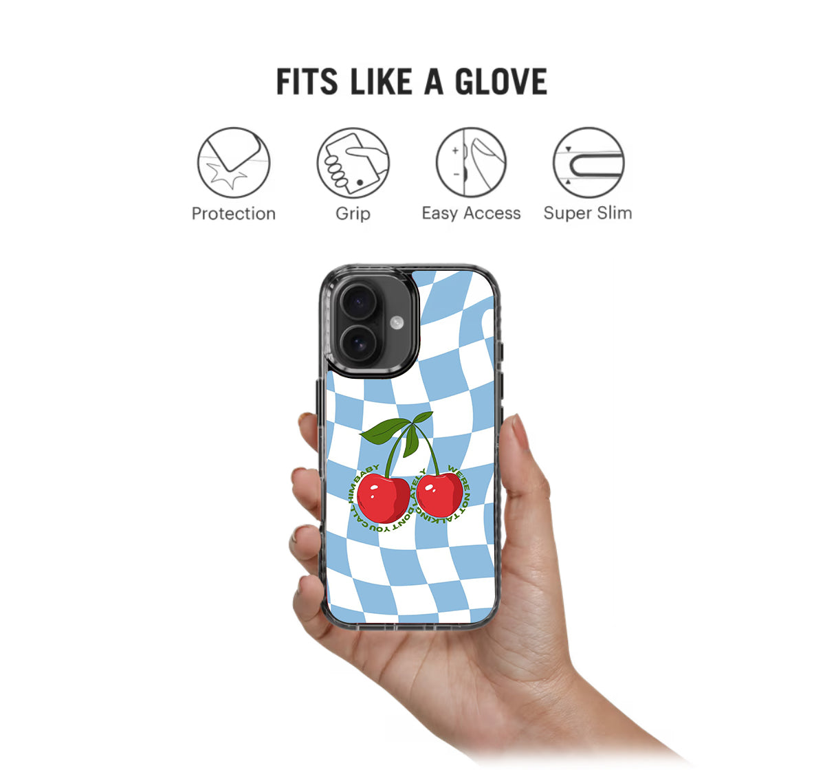 Cherry Checkers Pattern Stride 2.0 Phone Case Cover