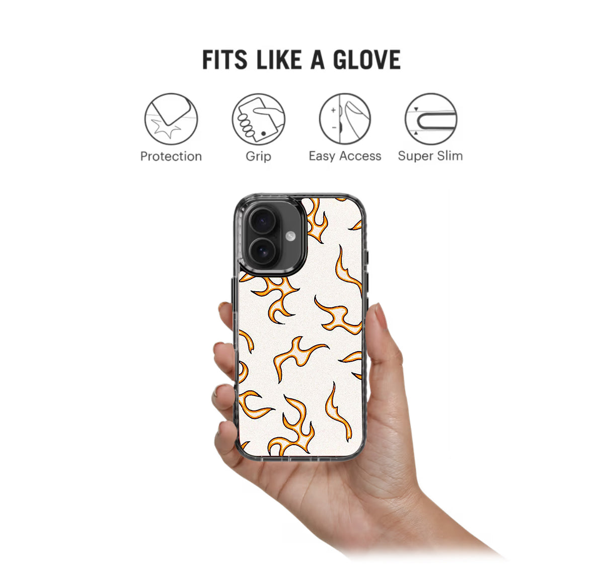 Yellow Flames Pattern Stride 2.0 Phone Case Cover