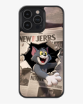 Classic Cartoon Cat Burst Phone Cover Glass Case