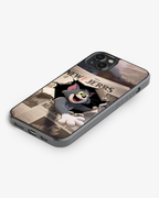 Classic Cartoon Cat Burst Phone Cover Glass Case